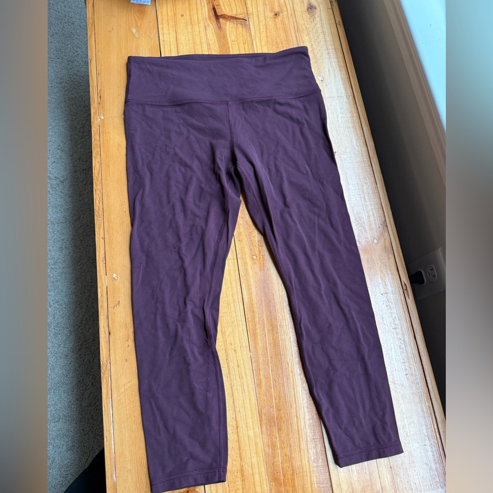 Athleta Burgundy 7/8 Leggings